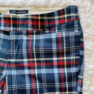 Abercrombie & Fitch plaid pants wide leg, vintage 90s plaid, size 4 check pants
